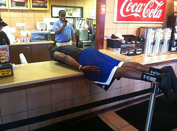 Howard Zaxbys Planking
