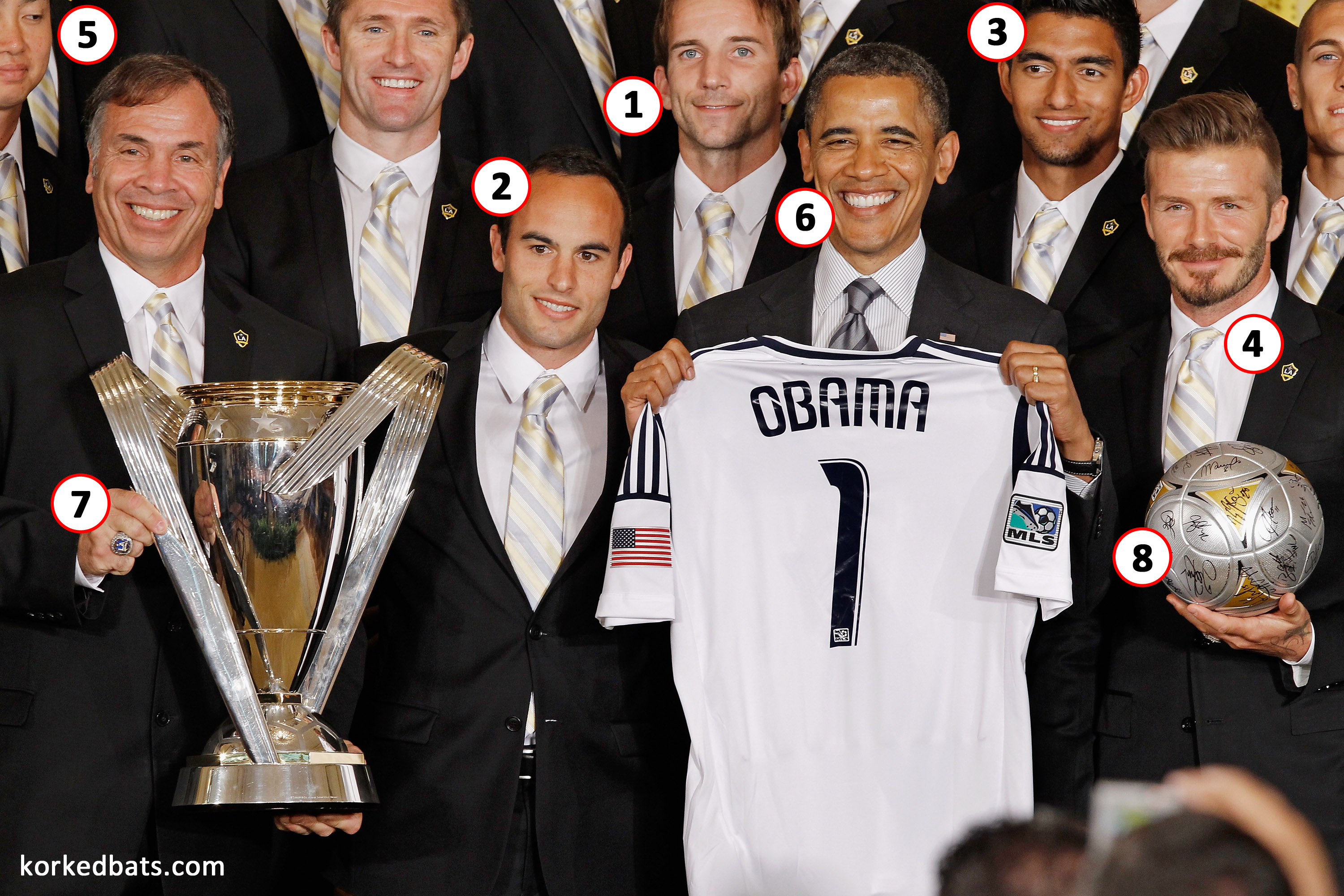 Obama Welcomes MLS Champions LA Galaxy To The White House