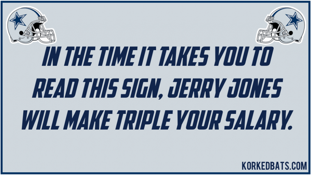 Cowboys Locker Room Sign 6