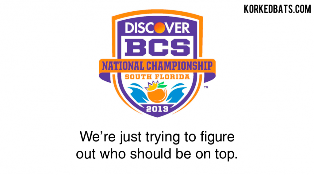 Bowl Game Pick Up Lines - BCS Title Game