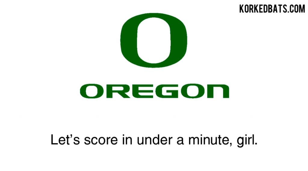 Bowl Game Pick Up Lines - Oregon