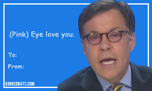 Sports Valentines Cards - Bob Costas