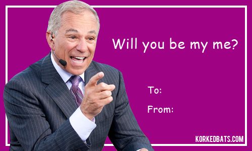 Sports Valentines Cards - Bobby Valentine