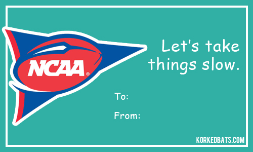 Sports Valentines Cards - NCAA Football