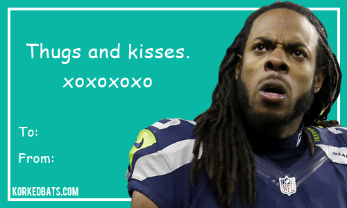 Sports Valentines Cards - Richard Sherman