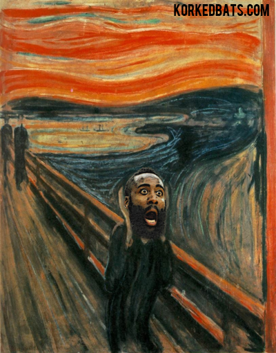 James Harden - Scream Painting