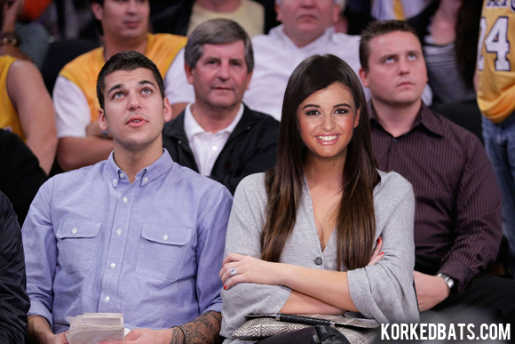 Celebrities At The Lakers Game