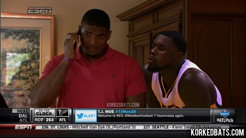 Lance Stepehnson Blowing - Michael Sam