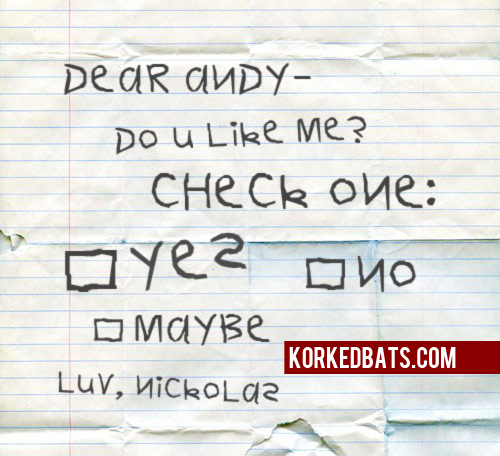 Bachelorette - Nicks Note