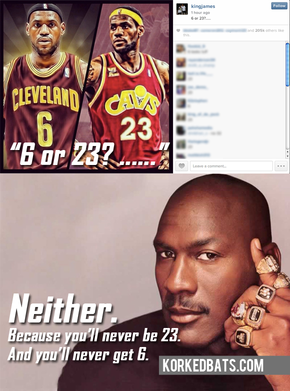 MJ Responds To LeBron's Number Choice