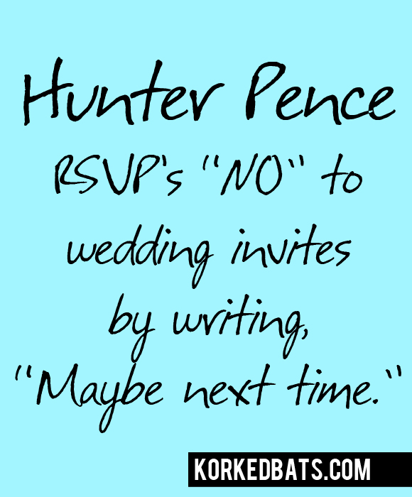 Hunter Pence Sign - 18