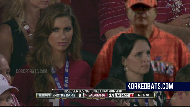 Kat Webb with Marlins Man