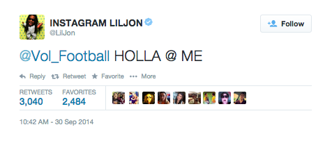 Lil Jon's Tennessee Tweet