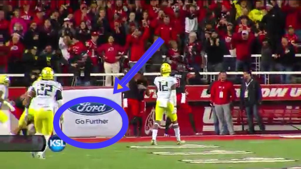 Utah Goalline Fumble Sign