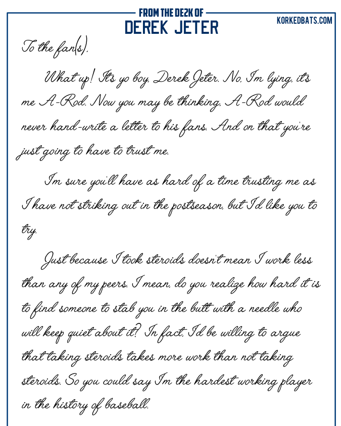 A-Rod Letter First Draft 1