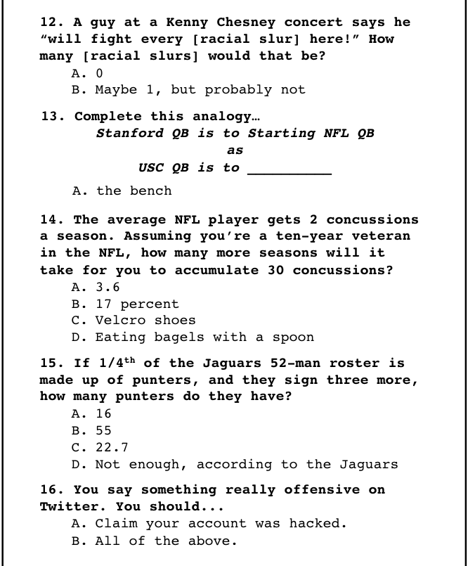 New Wonderlic Test 2015 - 4