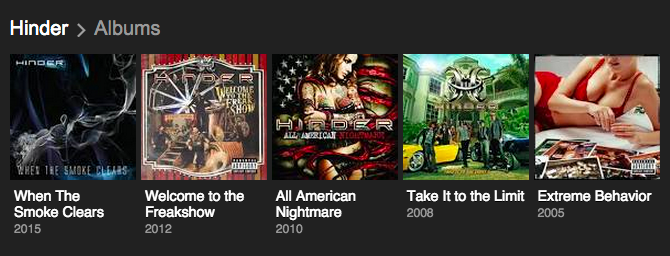 Hinder Discography