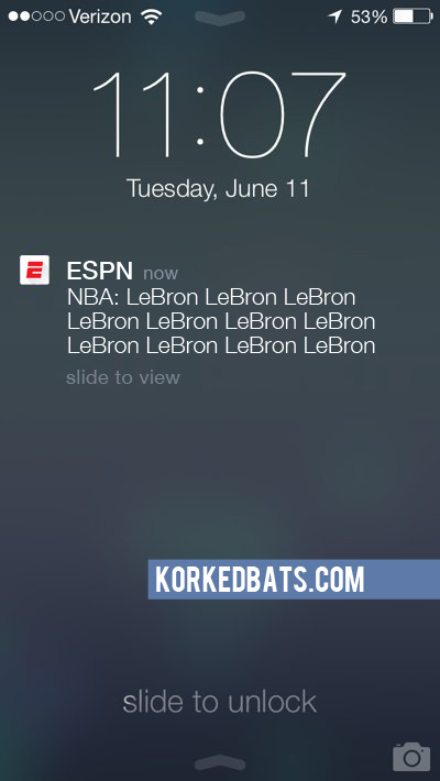Realistic iPhone Notifications - ESPN 10