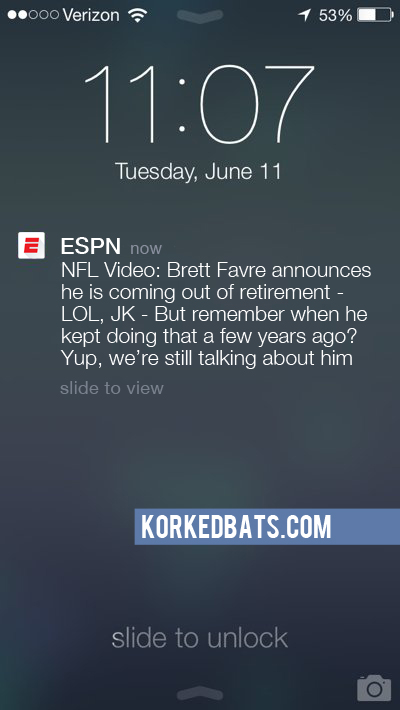 Realistic iPhone Notifications - ESPN 17