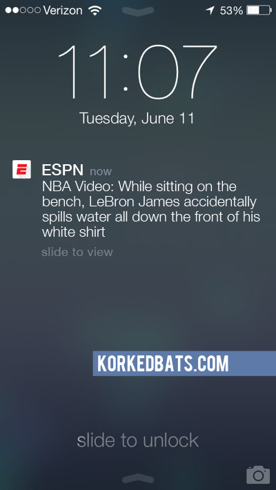 Realistic iPhone Notifications - ESPN 3