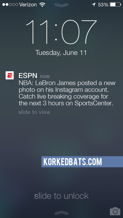 Realistic iPhone Notifications - ESPN 4