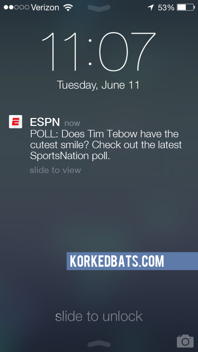 Realistic iPhone Notifications - ESPN 5