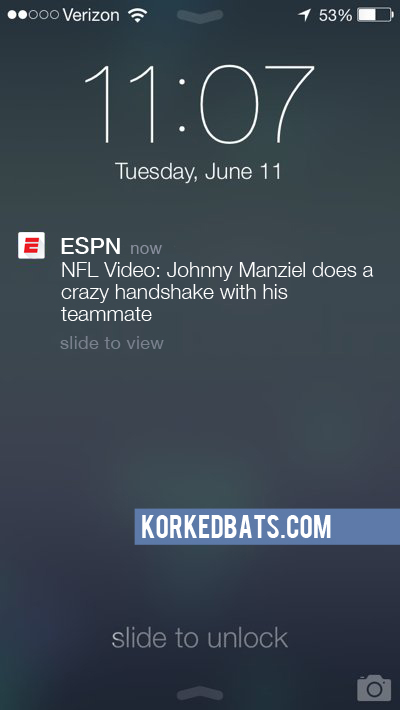 Realistic iPhone Notifications - ESPN 6