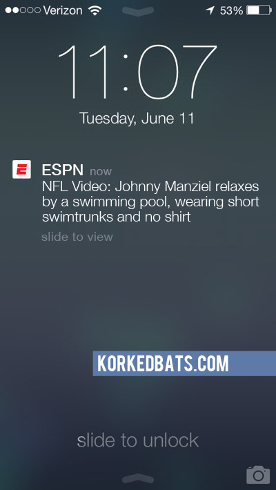 Realistic iPhone Notifications - ESPN 7