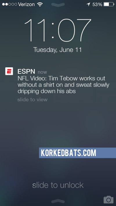 Realistic iPhone Notifications - ESPN 8
