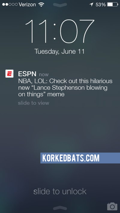 Realistic iPhone Notifications - ESPN 9